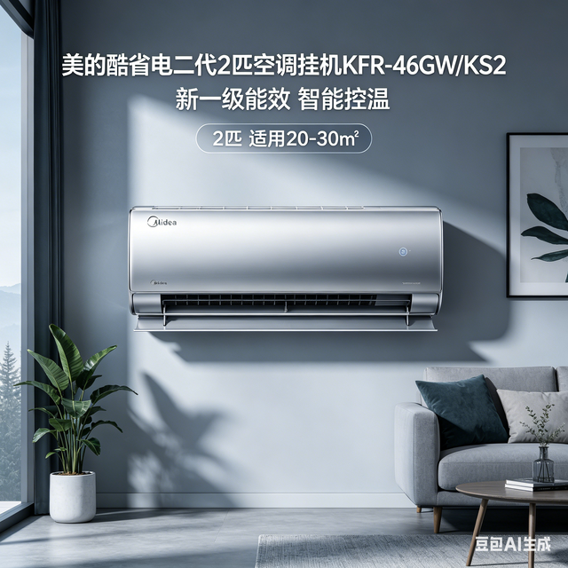 国补后 3086！美的酷省电二代 2  小客厅挂机，双排纯铜管太香了