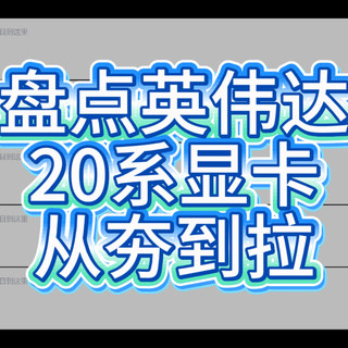 盘点英伟达20系,显卡,从夯到拉