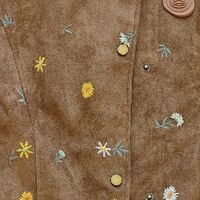 B.Duck 2026春季短外套，清新小雏菊刺绣