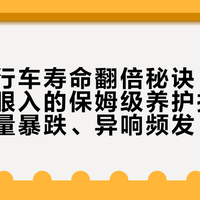 电动自行车寿命翻倍秘诀：懒人也能闭眼入的保姆级养护指南，告别电量暴跌、异响频发