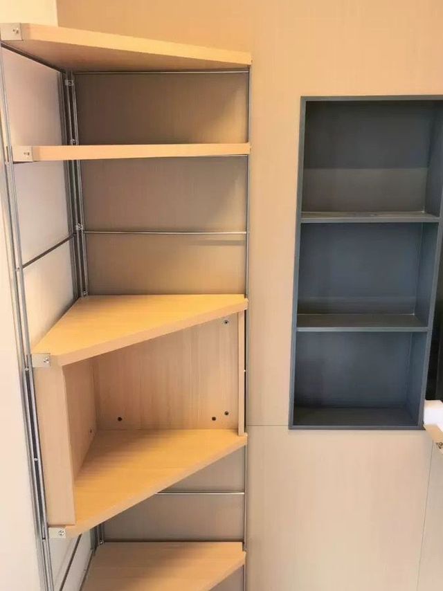 转角置物架落地靠墙一体家用窄缝收纳架