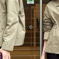 春日通勤必备：卡其色短款风衣