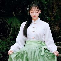 穿汉服逛山涧：这才是春天最软的治愈～