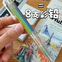 Pentel 8色多色彩铅体验：精密机械结构下的严肃创作工具