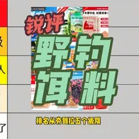 市面常见野钓饵料实测排名与性能对比