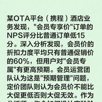 携程会员价比大促贵,NPS暴跌15分!