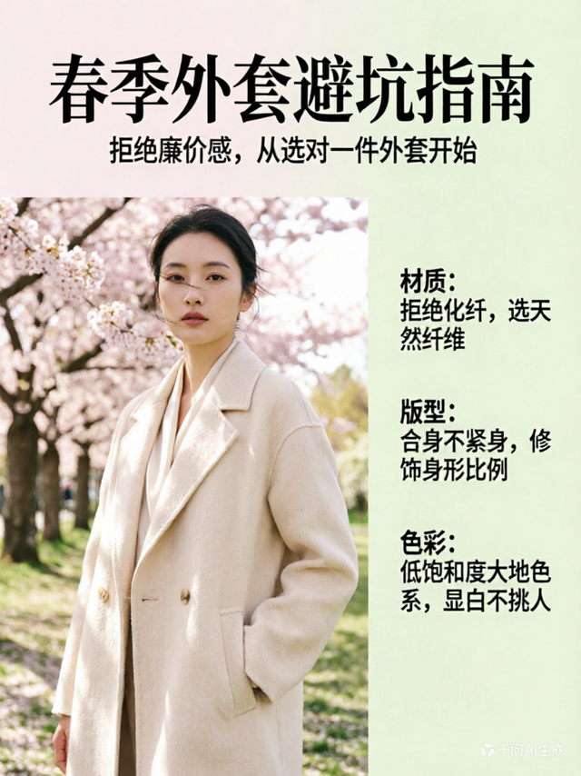 春季外套避坑指南：材质与功能篇