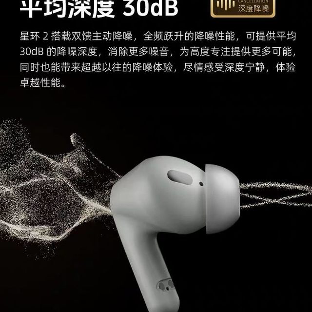 籁特易耳星环 2｜2026 新款降噪运动耳机，通勤健身全场景真香