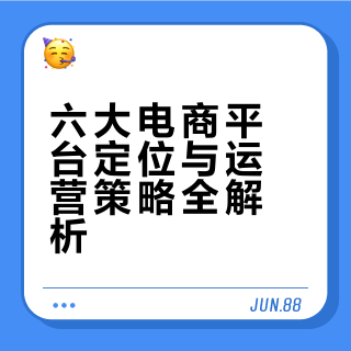 六大电商平台定位与运营策略全解析