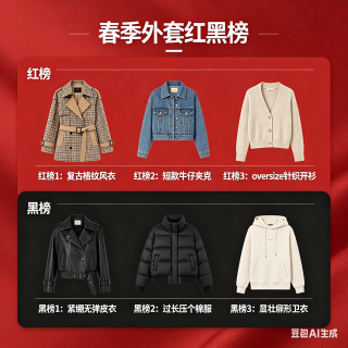 春季外套红黑榜揭晓，时尚不踩坑