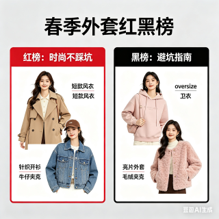 春季外套红黑榜揭晓，时尚不踩坑