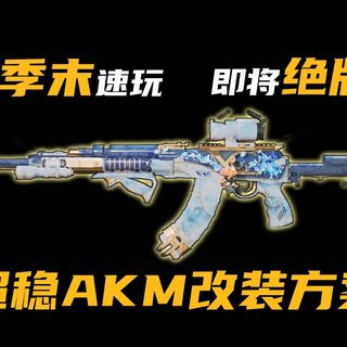绝版前速玩！S9新赛季来临前必囤子弹，AKM超稳改枪超90%命中！