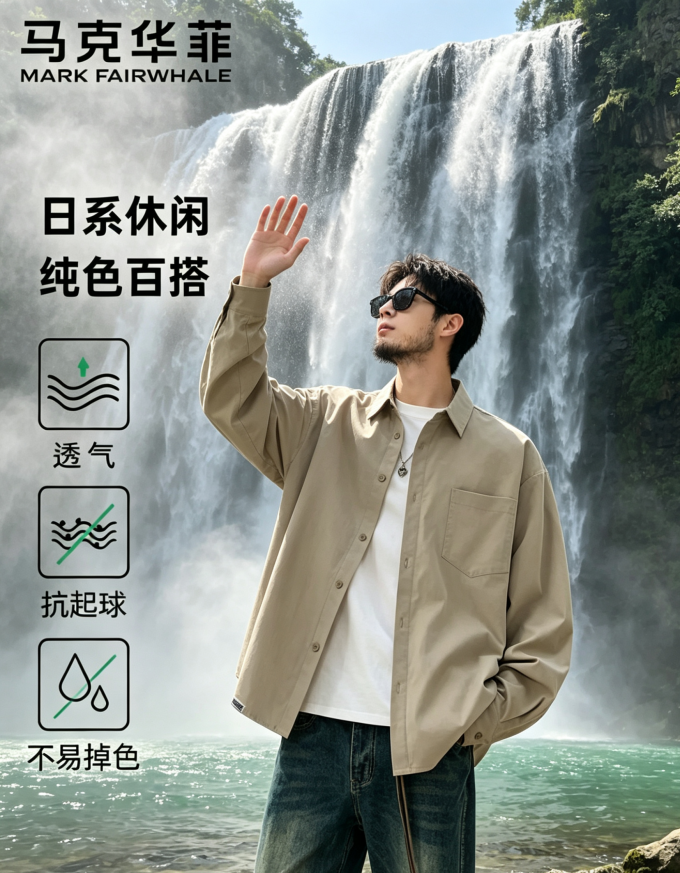 马克华菲男士衬衫