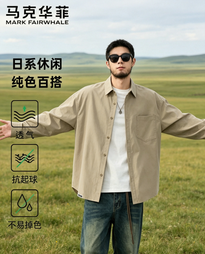 马克华菲男士衬衫