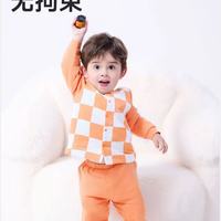 空调房续命！良良这套宝宝家居服软到犯规☁️