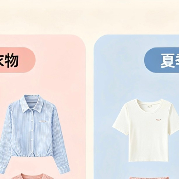 衣柜断舍离：按季节分类整理