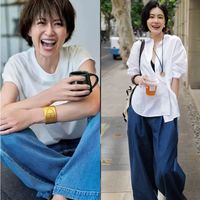 春末夏初，“阔腿裤”这样穿才显瘦显高，够美够飒