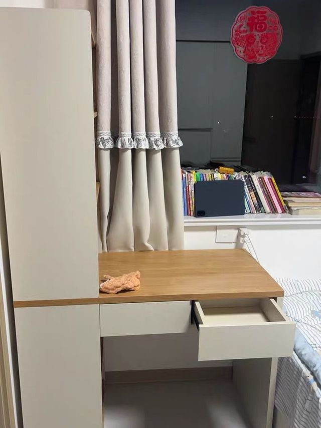 转角书桌卧室桌架一体小户型学习桌架组合桌子