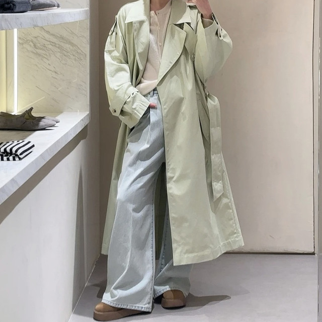 春季松弛感立领风衣真的很好穿