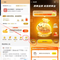 支付宝内五种免费领黄金的方法