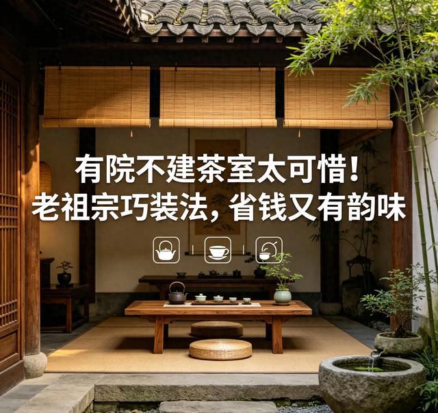有院不建茶室太可惜！老祖宗巧装法，省钱又有韵味