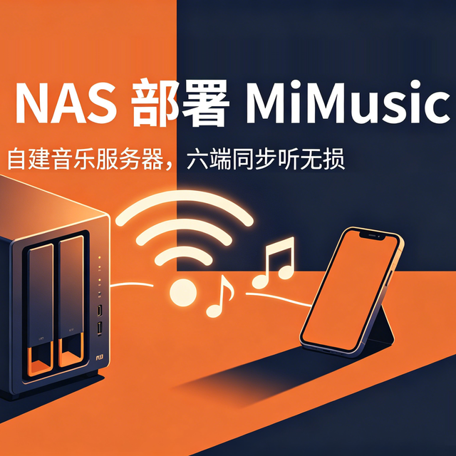 飞牛 NAS 部署 MiMusic：自建音乐服务器，六端同步听无损