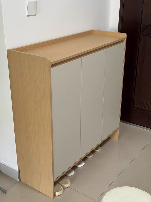 简约风鞋柜实木玄关柜进门口靠墙储物柜