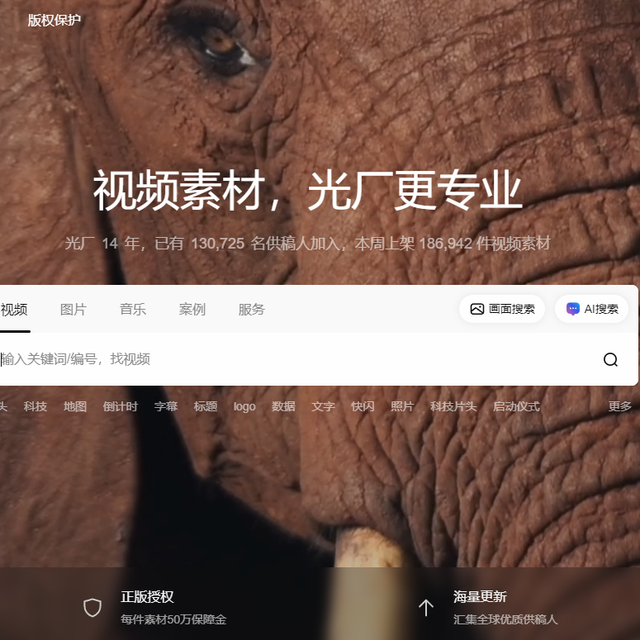 现代简约风视频素材网站推荐：2026年TOP5平台评测