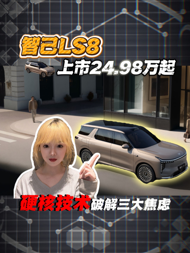 智己LS8上市24.98万起 硬核技术破解三大焦虑