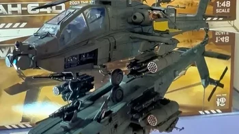 福牌1:48 AH-64D阿帕奇武装直升机模型测评：细节与设计解析