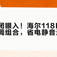 租房党闭眼入！海尔118L冰箱+移动空调组合，省电静音还免拆