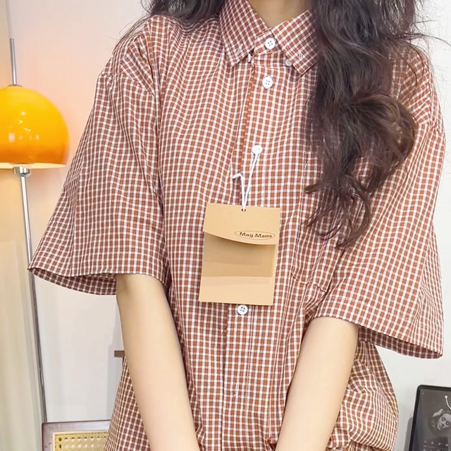 日系少年感！这件红格纹衬衫让我秒回18岁