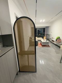 中古风屏风实木置物架落地客厅隔断