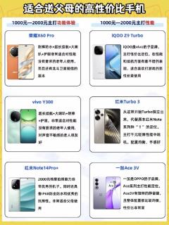 给爸妈挑手机直接抄作业！全价位高性价比机型整理✨