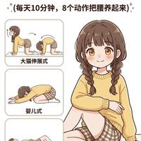 久坐办公族必看!每天10分钟8个动作,把腰给“养”回来