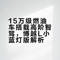15万级配千里浩瀚燃油车！博越L小蓝灯版实拍，高速高架能自己开