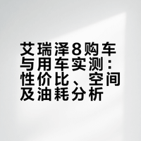 艾瑞泽8购车与用车实测：性价比、空间及油耗分析