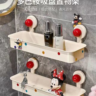 浴室收纳封神✨免打孔吸盘置物架太香了