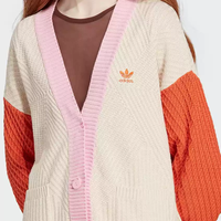 Adidas/阿迪达斯 女子三叶草 CARDIGAN 针织运动开衫