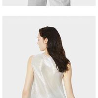 一件封神的夏日氛围感｜MAX&Co. 乔其纱斜裁无袖上衣