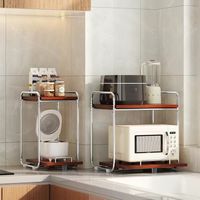 厨房台面救星✨抽拉式收纳架，小家电再也不堆堆乐