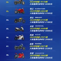 “大排量摩托车”品牌销量