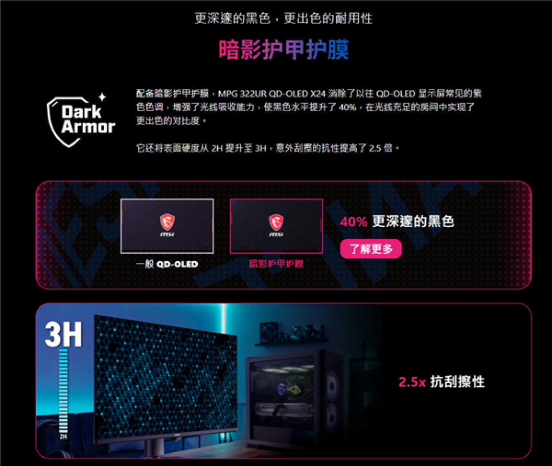 7999元!微星第四代QD-OLED显示器来了:4K 240Hz高刷+0.03ms极速响应
