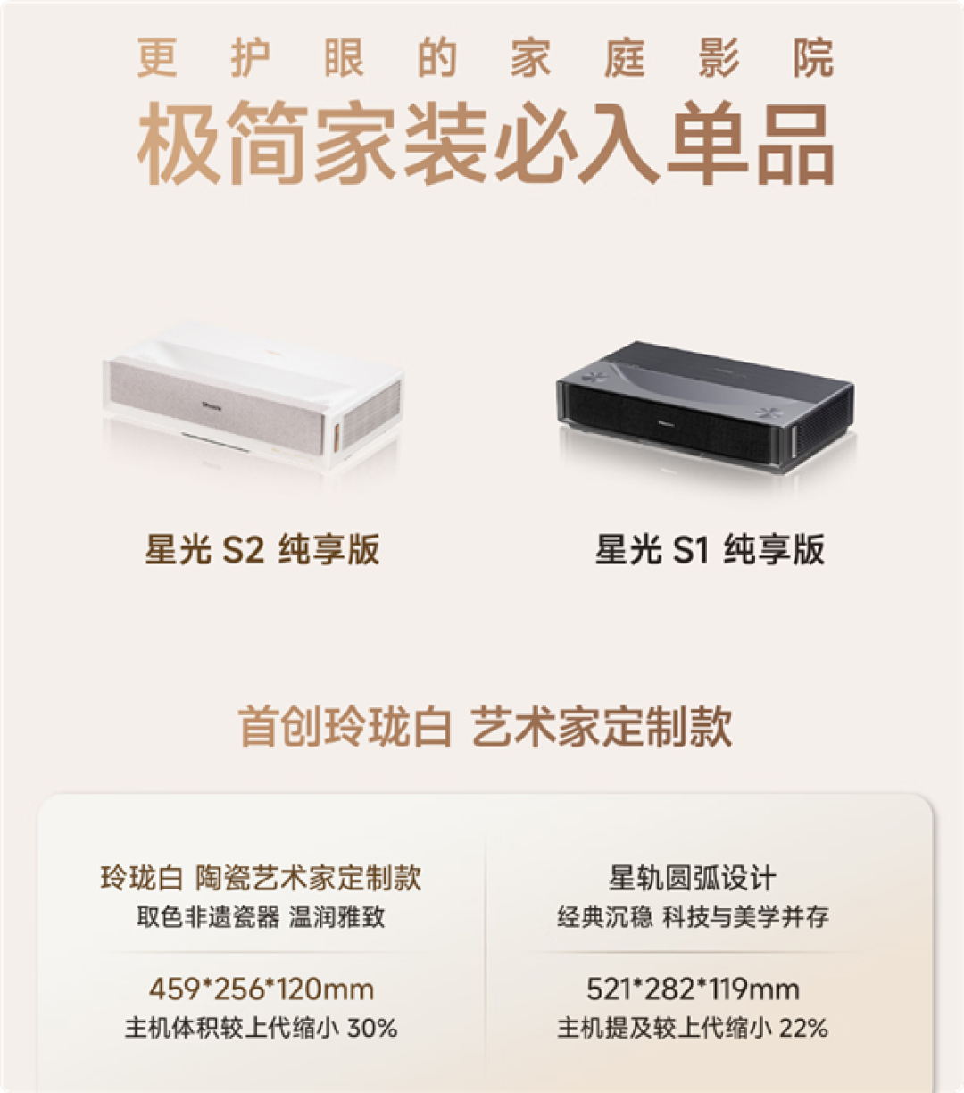 海信发布史上首款白色激光电视:灵感源自景德镇名瓷 体积缩小1/3