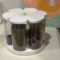 厨房收纳封神✨dehub 旋转杂粮盒，防潮防虫还巨整齐