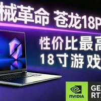 【熊猫】可能是大屏党首选游戏本？机械革命 苍龙18Pro 深度评测；RTX 5060版本