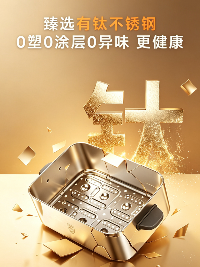 九阳钛空舱蒸锅：这新品蒸锅，健康党直接冲