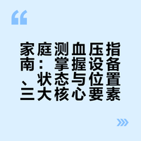 正确测量血压的三个要素：使用精准的设备、保持安静放松的状态和规范的测量位置。推荐使用上臂式医用电子血压计，避免使用台式水银柱血压计。测量前需注意避免影响血压的因素，如咖啡、浓茶、抽烟、喝酒、剧烈运动和情绪波动。测量时取坐位，双脚平放在地上，后背靠在椅子上，注意袖带位置和手臂姿势。每天测量两次，每次测量三遍，取平均值。# 9向上的微博视频