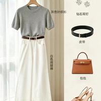 一条白阔腿裤，承包你整个春天的5种风格！懒人直接抄作业