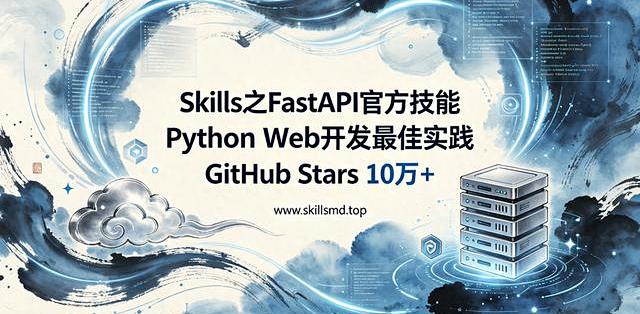 Skills之FastAPI官方技能 Python Web开发最佳实践 GitHub Stars 10万+_软件技能_什么值得买